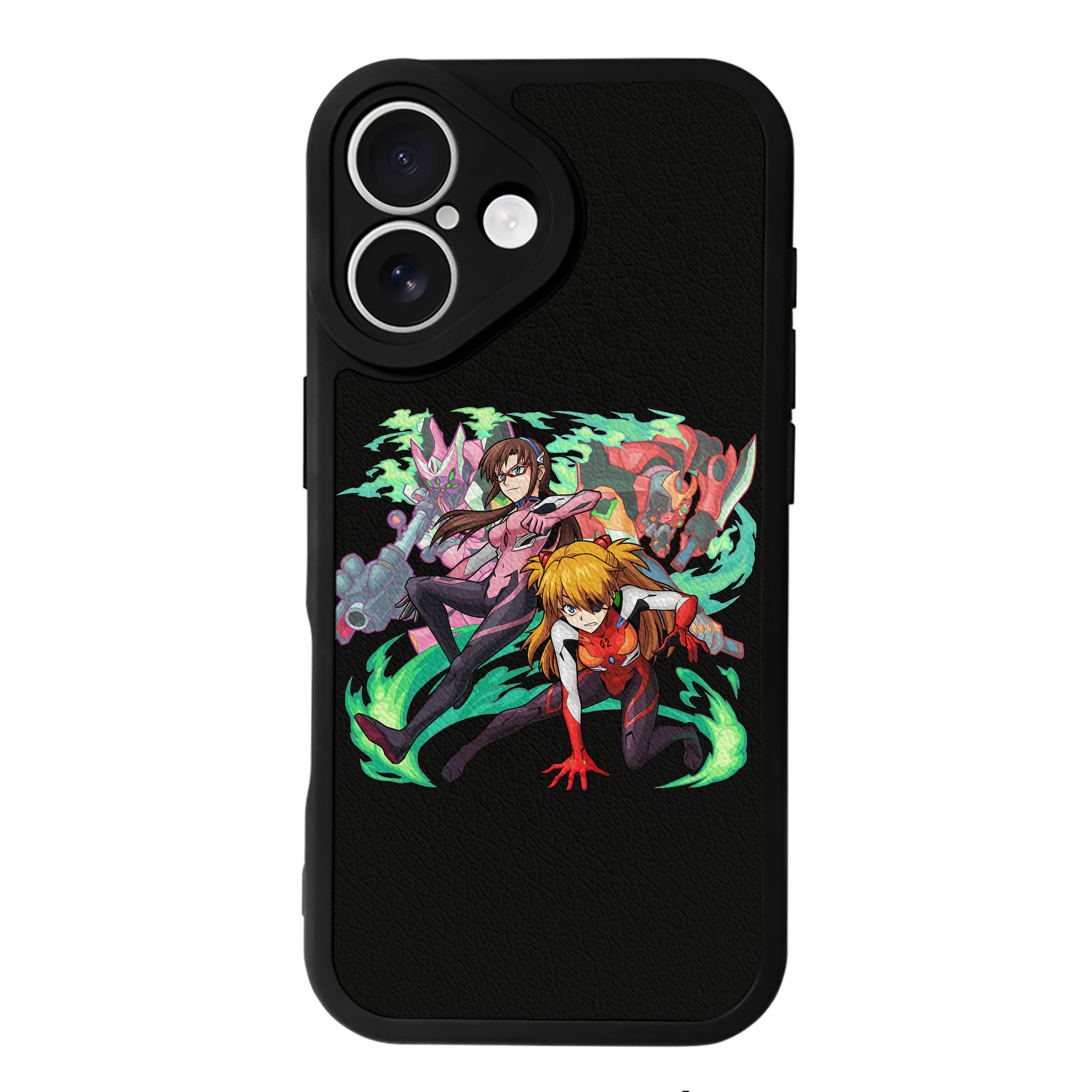 （画像用） EVA 新世紀エヴァンゲリオン 【iPhone 16シリーズ対応】シリコンスマホケース（レザー調） 材質：シリコン